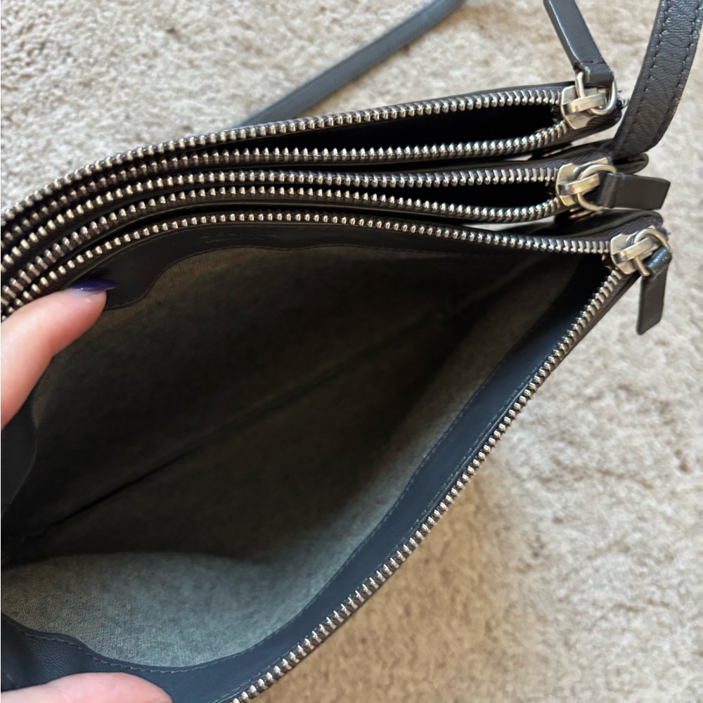 Celine Gray Leather Clutch Trio - Picture 4 of 12